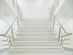 Staircase in modern building