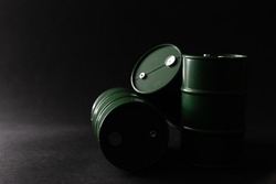 tin barrels digitally generated, canister, aluminium cask, petroleum storage packaging