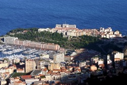 Monaco aerial view