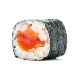 Sushi maki isolated on white background