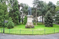 Inside the Stranmillis Rd gate of Belfast's Botanic Gardens is a statue of Belfast-born William Thomson (Lord Kelvin) who helped lay the foundation of modern physics and who invented the Kelvin scale
