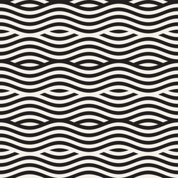 Abstract geometric pattern with wavy lines. Interlacing rounded stripes design. Seamless vector background.
