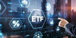ETF Exchange traded fund Investment finance concept