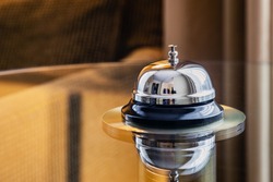  service bell in a hotel, restaurant or other promises. Hotel Concierge Service