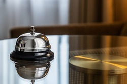  service bell in a hotel, restaurant or other promises. Hotel Concierge Service