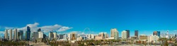 Las Vegas skyline from a distance during day time