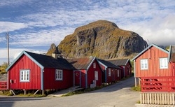 Red houses in the fishing village