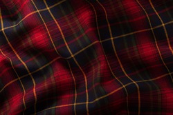 Fabric, Scottish cage. Texture, background