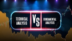 abstract futuristic technology background of fundamental analysis vs technical analysis stock market Price Chart