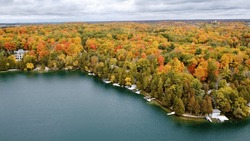 Fall colors in Wisconsin by Elkhart Lake