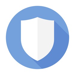 Shield Icon flat vector arms secure sign/symbol. For mobile user interface