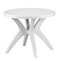 outdoor plastic table isolated