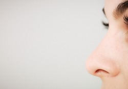 perfect nose detail macro close-up shot