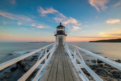 Marshall Point Lighthouse sunset 