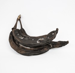 Rotten Old Black Moldy Bananas  