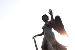 Statue of Angel before sunset