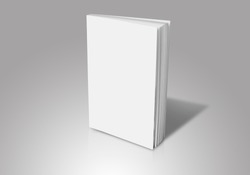 Blank book cover mockup, clean brochure template