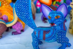Alebrije, trancelate; Mexical art craft in Oaxaca