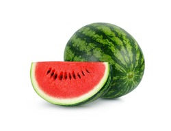 Watermelon isolated on white background.