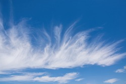 Beautiful sky background with picturesque cirrus clouds.