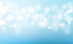 Vector abstract blue sky background with blur bokeh light effect. 