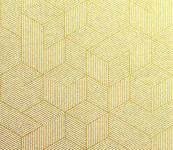 Gold glitter geometric pattern background with hexagon line texture. Golden Christmas wallpaper.