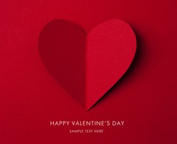 Holiday Card. Heart from paper Valentines day.  Look through my portfolio to find more images of the same series