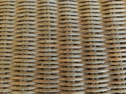 Rattan woven covered with dust and old age gives a distinctive fragrance