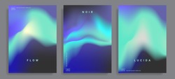 Set of covers design templates with vibrant gradient background. Trendy modern design. Applicable for placards, banners, flyers, presentations, covers and reports. Vector illustration. Eps10