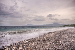Pebbled Beach of Punta Malabrigo, Lobo, Batangas.