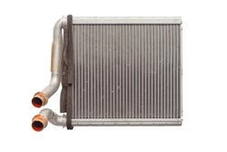 Car aluminum Heat Exchanger. Saloon Air Heater radiator for vehicle isolated on white background