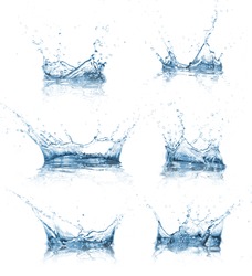 Water splashes collection