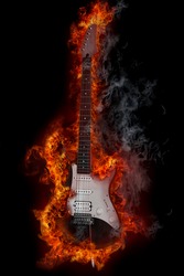 Fire electronic guitar