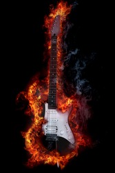 Fire electronic guitar