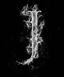 A Letter of smoke alphabet