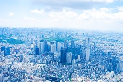 Aerial photograph of Shinjuku, Tokyo