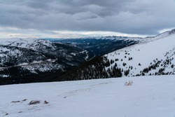 Popular for hiking and backcountry skiing/snowboarding, Berthoud Pass on the way down to Winter Park, Colorado