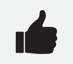 Thumbs Up Icon, Like Symbol, Like Icon, Vector Design