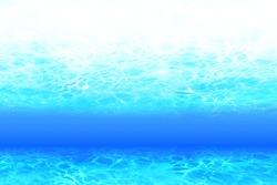 Blue Water surface, underwater background
