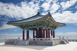 Korean Bell of Friendship pagoda in San Pedro, California 
