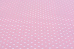 White dot pink background tablecloth