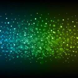 Abstract Light Blue Green Bokeh Background Vector Illustration. Magic Defocused Glitter Sparkles. Good for promotion materials, Brochures, Banners. Abstract Backdrop.