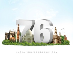 76th Independence day of India celebration. 