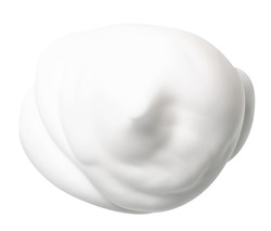 foam mousse beauty on white background isolation
