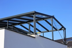 Modern high-quality balcony canopy, terrace canopy