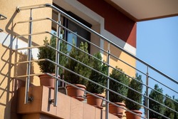 Balcony railing made of stainless steel