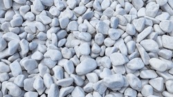 Gravel texture. Fine gray stone gravel. Natural textural background. Copy space, pattern