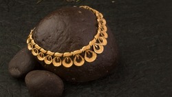 Gold necklace jewelry luxury necklace ,Indian Traditional Jewellery Necklace