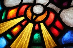 Detail of a stained glass window 3