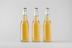 Beer Bottle Mock-Up - Three Bottles